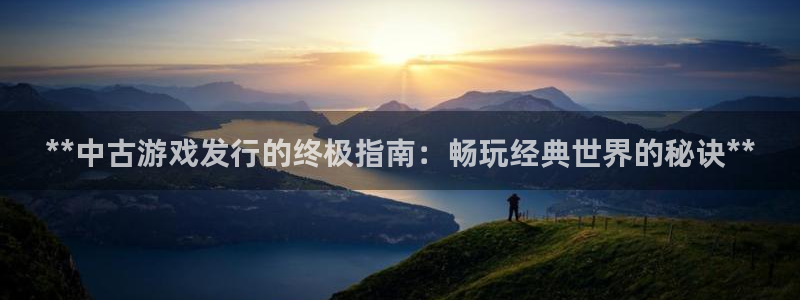 门徒娱乐登录中心：**中古游戏发行的终极指南：畅玩经典世界的秘诀**