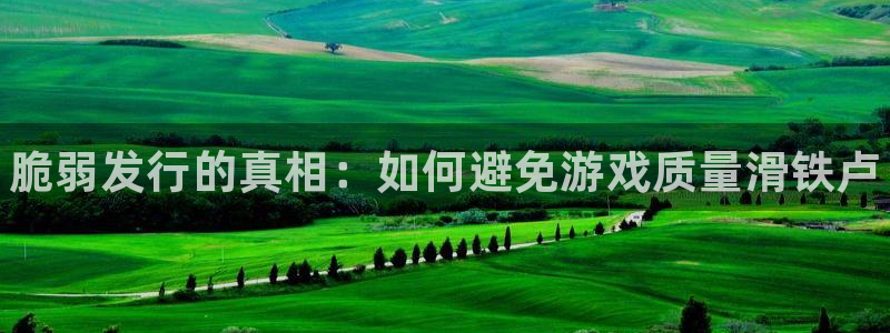 门徒平台测速登入：脆弱发行的真相：如何避免游戏质量滑铁卢